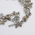 Oscar de la Renta Contemporary Crystal Flower Link Necklace, Silvertone