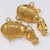 Oscar de la Renta Scarab Clip On Dangling Earrings In Gold