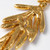 Oscar de la Renta Tropical Leaf Clear Crystal Dangling Clip On Earrings, In Gold