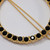 Oscar de la Renta Round Pave Black Crystal Dress/Hair Clip in Gold