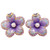 Jay Strongwater “Spring Blossom” Enamel Crystal & Simulated Pearl Clip Earrings