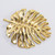 Oscar de la Renta Bold Gold Monstera Leaf Brooch, Pin