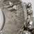 Oscar de la Renta Silver Metallic Sphere Embellished Cluster Bangle Bracelet
