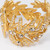 Oscar de la Renta Tropical Leaf Hinged Cuff Bracelet, Clear Crystals, in Gold