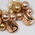 Oscar de la Renta Metallic Faux Pearl Vine Cluster Clip On Earrings