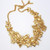 Oscar de la Renta Gold Bold Butterfly Cluster Statement Necklace