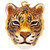 Jay Strongwater "Delightful" Enamel Tiger Head Charm in Gold