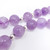 Large Genuine Amethyst 20mm Bead Necklace with Sterling Silver Beads, 18.5"