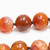 Natural Carnelian Graduated Bead Knotted Necklace, 14 Karat, 585 Gold Clasp