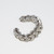Art Deco Clear Crystal Encrusted Link Bracelet, Rhodium Plated