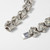Art Deco Clear Crystal Encrusted Link Bracelet, Rhodium Plated