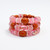 Hobe Rose Crystal Cluster and Coral Bead Clip On Earrings and Infinity Bracelet