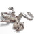 Hobe Pave Marcasite and Silver Frog Brooch Pin, 1940s