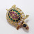 Pave Gemstone Vermeil Turtle Brooch/Pin/Pendant Genuine Rubies Emeralds Sapphire