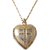 Vintage 10K Gold Filled Holy Cross Heart Shaped Locket