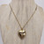 Vintage 10K Gold Filled Holy Cross Heart Shaped Locket