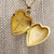 Vintage 10K Gold Filled Holy Cross Heart Shaped Locket