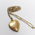 Vintage 10K Gold Filled Holy Cross Heart Shaped Locket