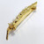 Vintage Pave Gold Tone White Artificial Pearl Pea Pod Pin Brooch