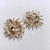 Vintage 1970s Sarah Coventry Sea Urchin Goldtone Clip On Earrings Signed