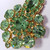 Vintage Green-Colored Rhinestone Prong Set Pin Brooch