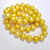 South Sea Pearl Knotted String Necklace with 14 Karat Yellow Gold Clasp