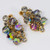 Juliana D&E Black Diamond Iridescent Dangling Crystal Cluster Parure