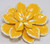 KJL Kenneth Jay Lane Blooming Flower Yellow and White Enamel Pin Brooch in Gold