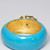 KJL Kenneth Jay Lane Turquoise Enamel Scarab Motif Bangle Cuff Bracelet