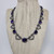 CZ by Kenneth Jay Lane Amethyst Crystal Necklace with Bow Motifs
