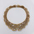 Oscar de la Renta Swarovski Smoky Gray Crystal Collar Necklace In Gold