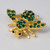 Joan Rivers Green Crystal Bee Wasp Pin Brooch in Gold, Classics Collection