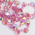 Rose Aurora Borealis Two-Tone Crystal Flower Bead Necklace, Vintage Mid 1900s