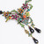 Heidi Daus Perfect Arrangement Beaded Crystal Dangling Flower Pendant Necklace