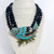 Heidi Daus Marquise Madness Multi Strand Bead Necklace, Embellished Bird Pendant