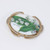 Lily of the Valley Painted Cameo Style Pin Brooch Pendant in Goldtone Frame