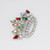 L David Royal White Crystal and Faux Pearl Crown with Colorful Accents