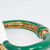 Oscar de la Renta Painted Calla Lily Clamper Bracelet, Green, White Enamel, Gold