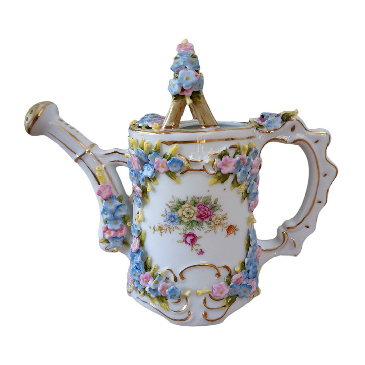 Andrea by Sadek Wild Flowers Porcelain Watering Can Japan  
