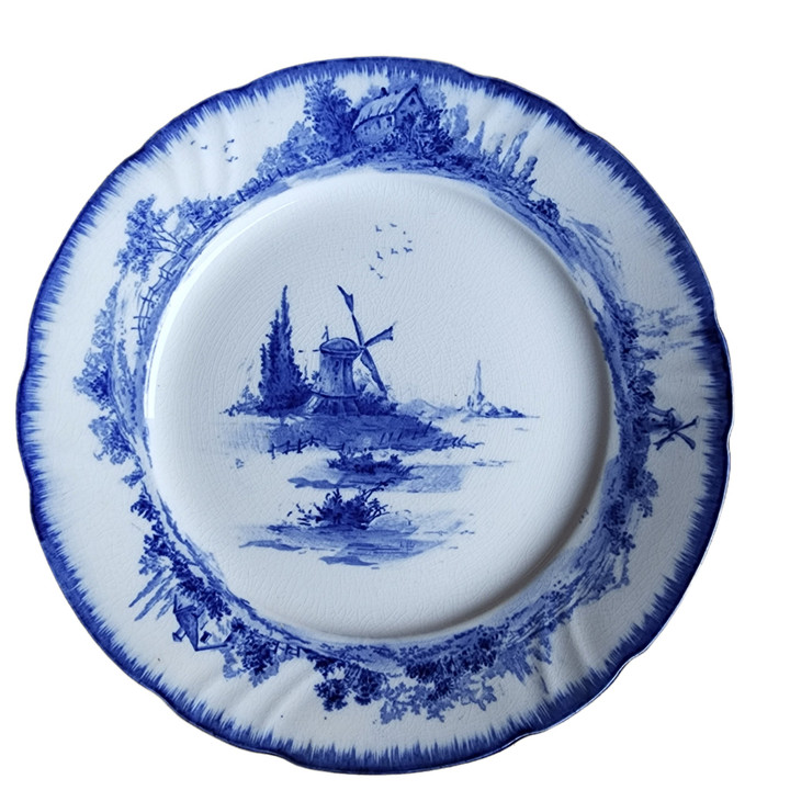 10" ROYAL DOULTON Norfolk Blue Dinner Plates Set of 2