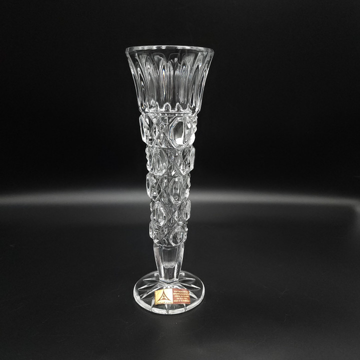 ANNA HUTTE Lead Crystal Flower Vase