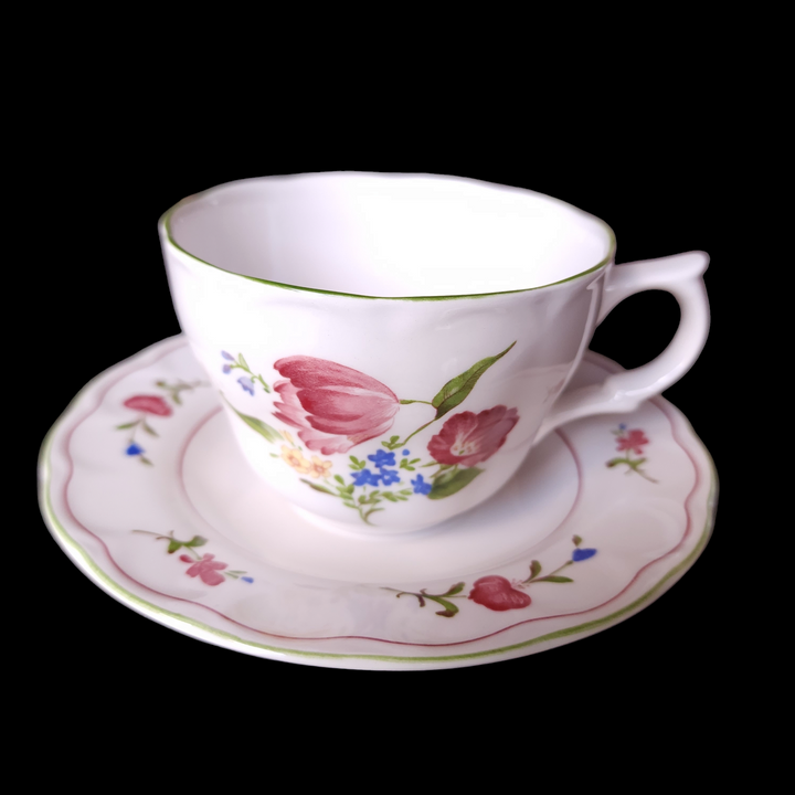 Nikko Biarritz Flat Cup & Saucer Set