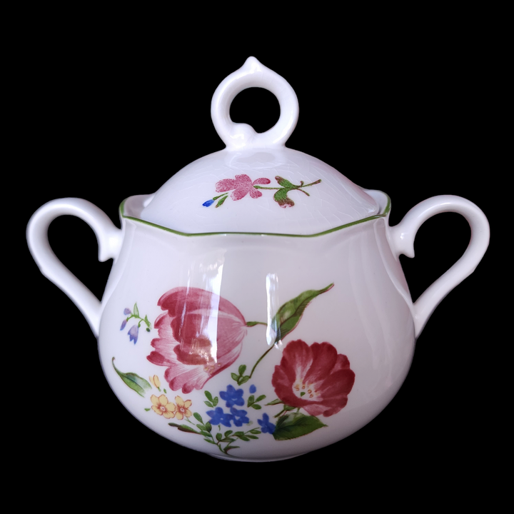 Nikko Provincial Designs Biarritz Floral Sugar Bowl  