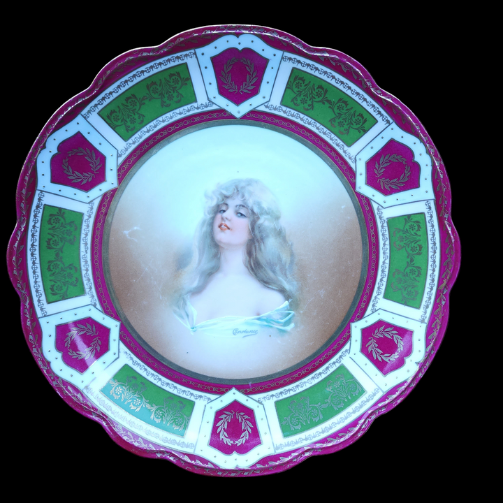 Royal Vienna Moritz Zdekauer Austrian Constance Portrait Cabinet Plate