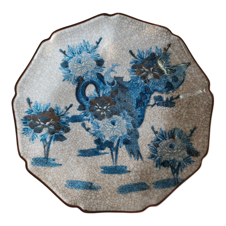 10" Japanese Vintage Kutani Porcelain Plate