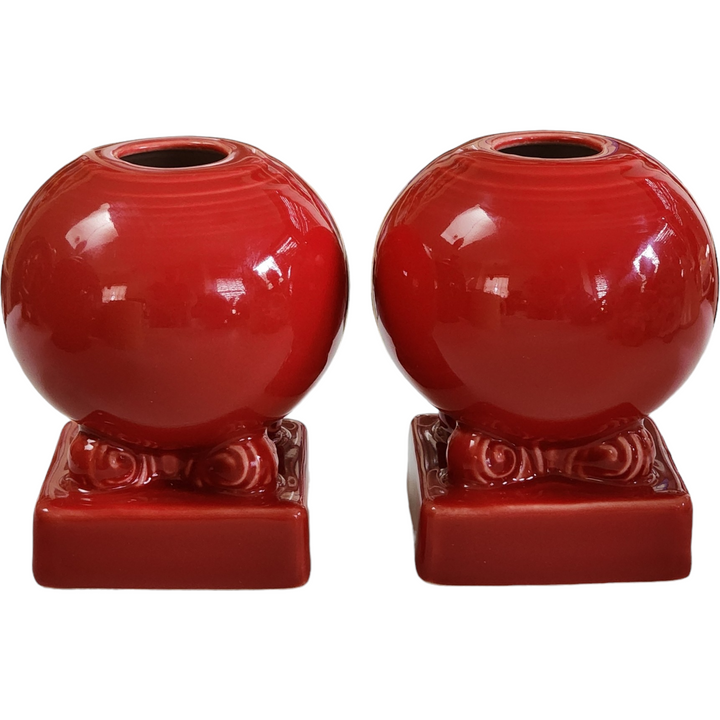 Homer Laughlin Fiesta® Fiesta Scarlet  Bulb Candleholder Set of 2