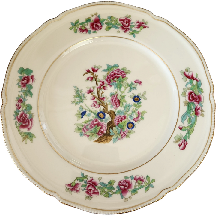10" Castleton Tree of India Scalloped USA Dinner Plate