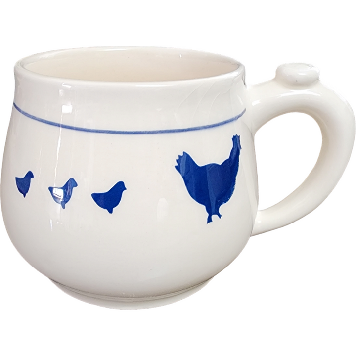 Pottery by Levine Mother Hen and Chicks Mug with Tea Bag