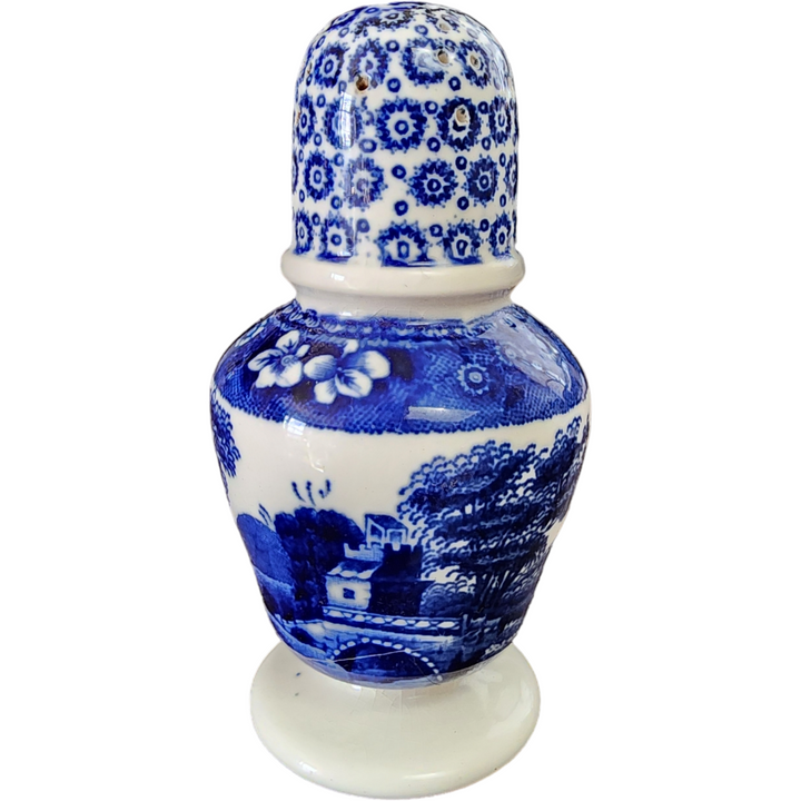 Spode Copeland Tower White Blue Salt or Pepper Shaker England