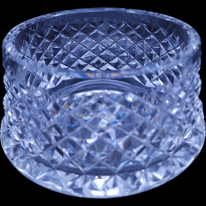 Waterford Crystal Cut Cross Hatch Alana Open Sugar